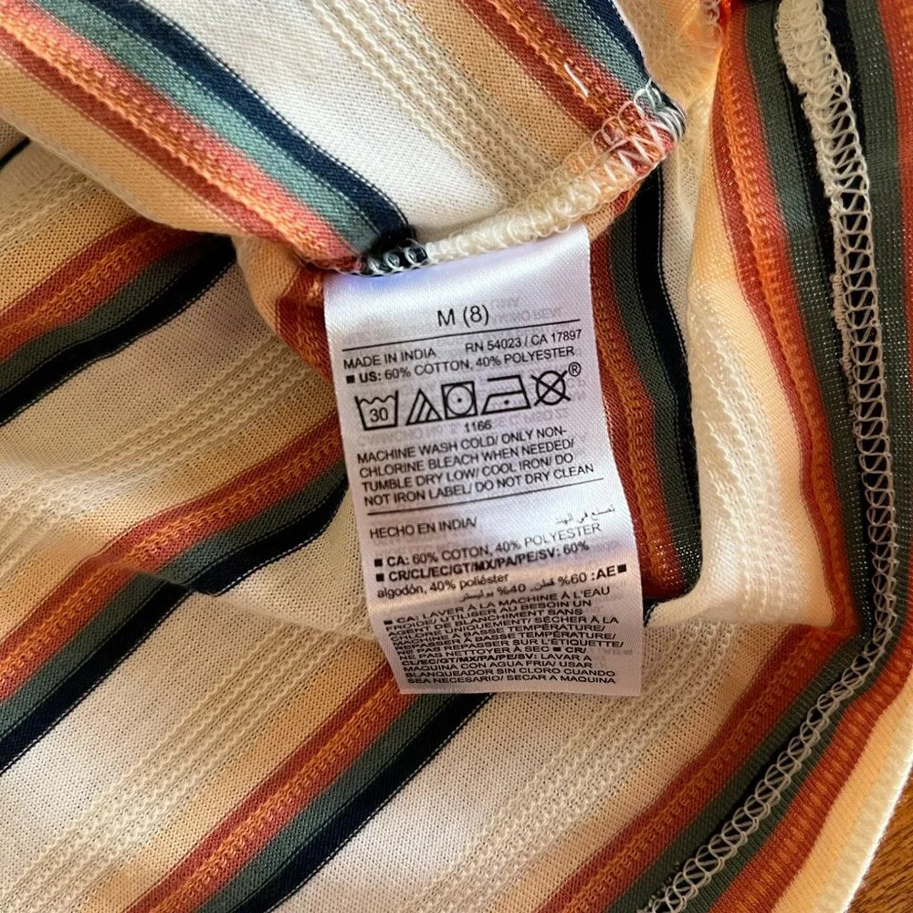 Old Navy striped pocket tees M 8 NWT